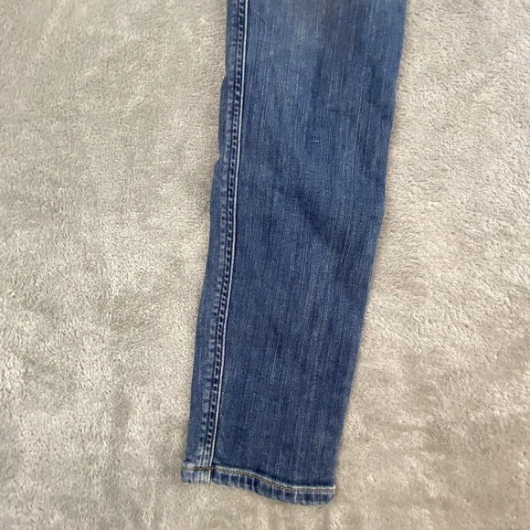 Agolde Roxxane Jeans Womens 27x26 Blue Denim Stretch Hi Rise Skinny Studded Punk - Picture 12 of 16